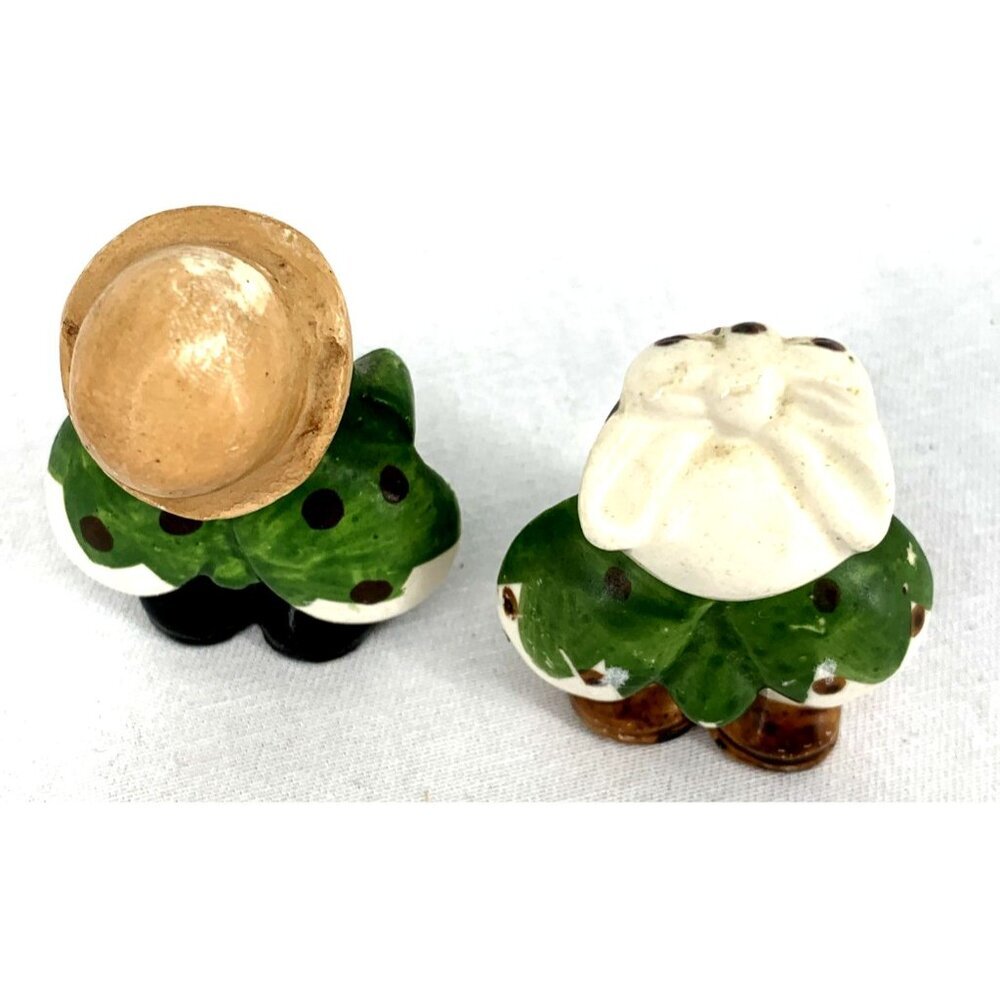 Ladybugs Anthropomorphic Girl & Boy Ceramic Japan 2.25" Tall 1960’s - Picture 5 of 6